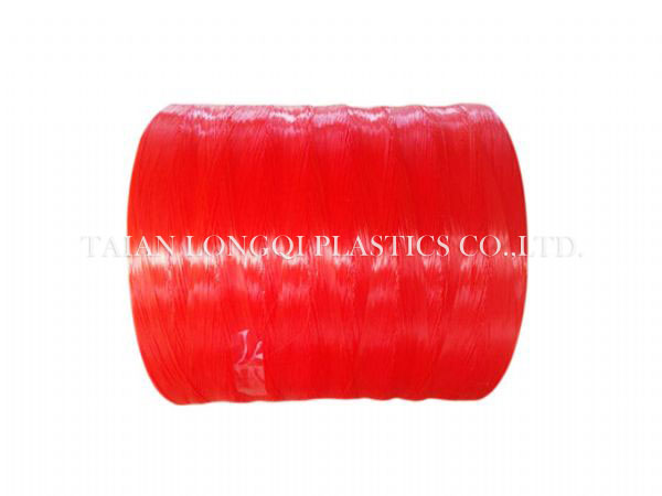 PE monofilament yarnTAIAN LONGQI PLASTICS Yarns HDPE mono filament yarns threads used for braiding cordage ,knitting 